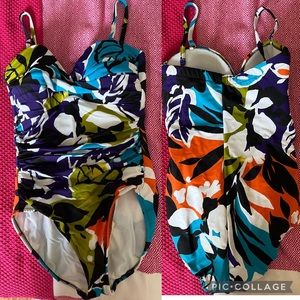 NWOT. Never worn. Miracle suit. Slimming swimwear size 12.